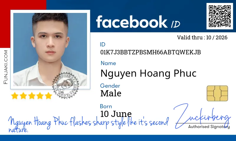 Facebook ID Card