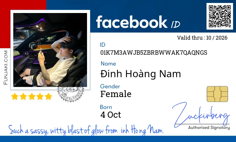 Facebook ID Card