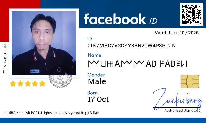 Facebook ID Card