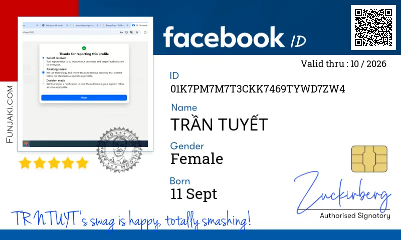 Facebook ID Card