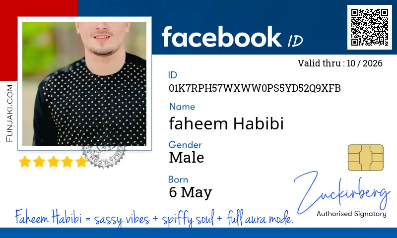 Facebook ID Card