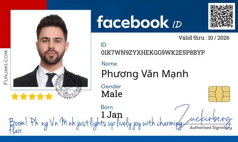 Facebook ID Card