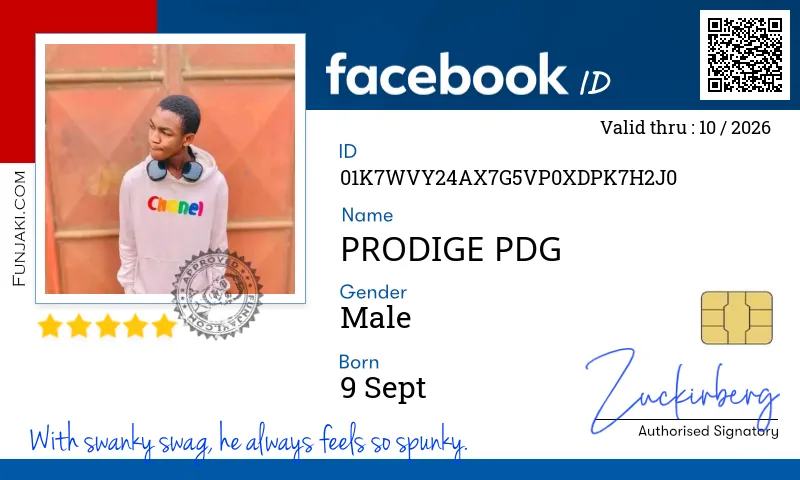 Facebook ID Card