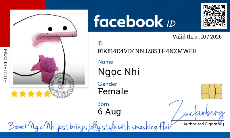 Facebook ID Card