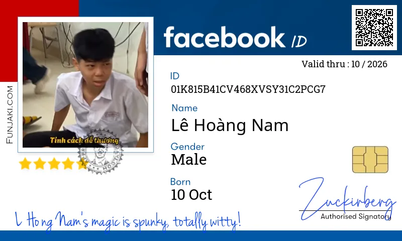 Facebook ID Card