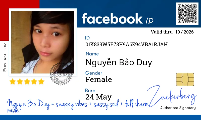 Facebook ID Card