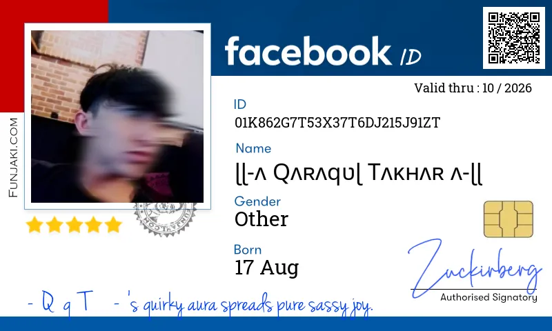 Facebook ID Card