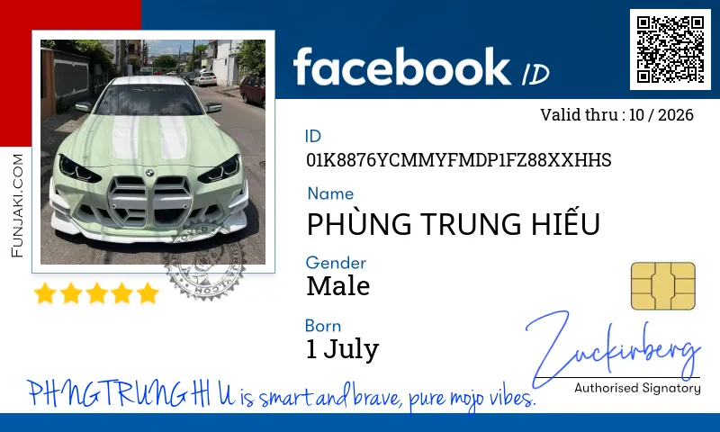 Facebook ID Card