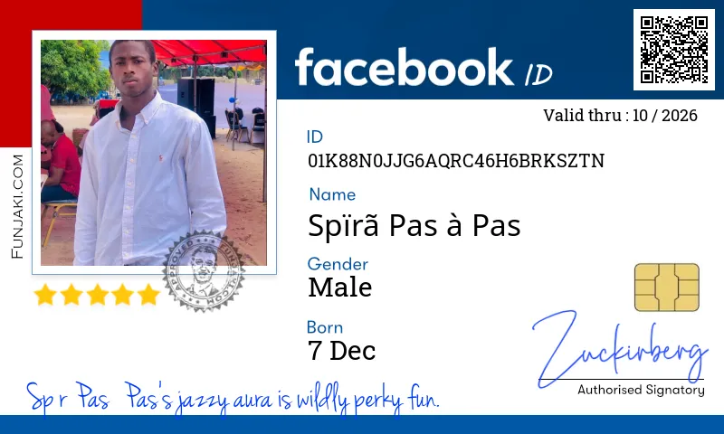 Facebook ID Card