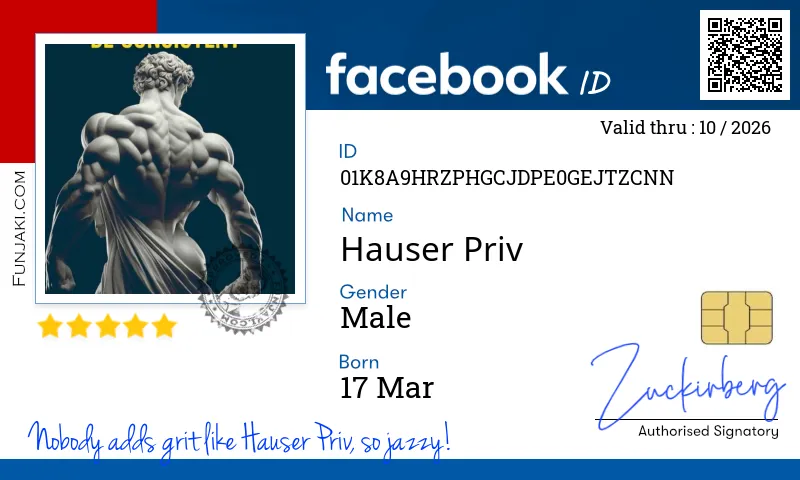 Facebook ID Card