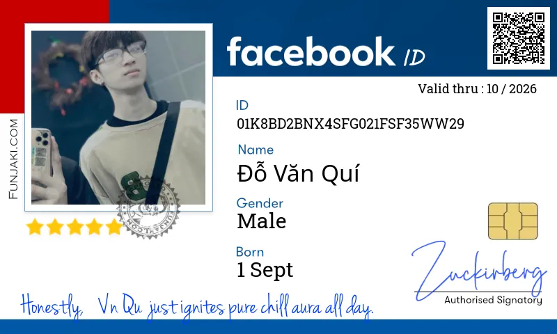 Facebook ID Card