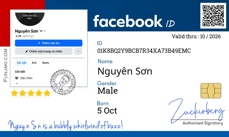Facebook ID Card
