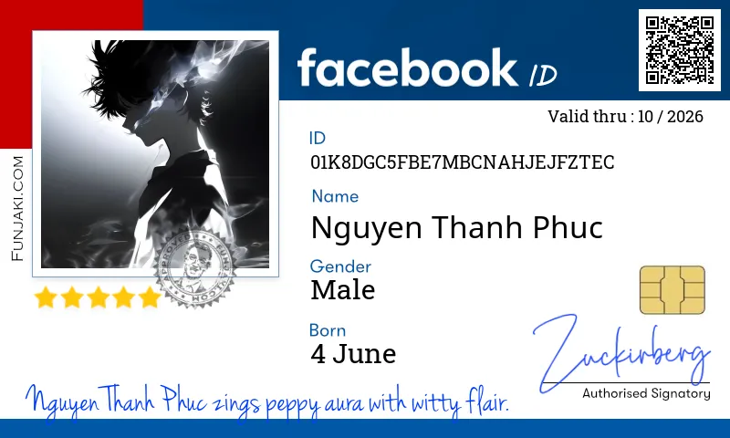 Facebook ID Card