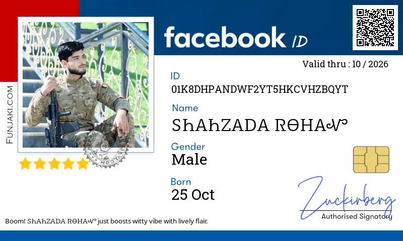 Facebook ID Card