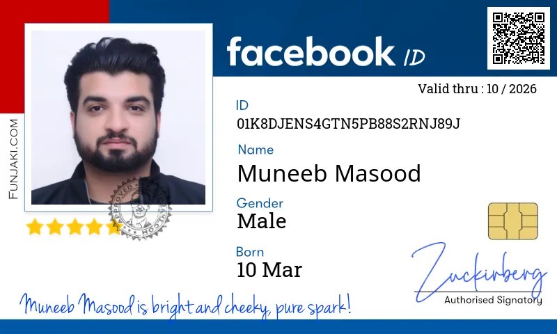 Facebook ID Card