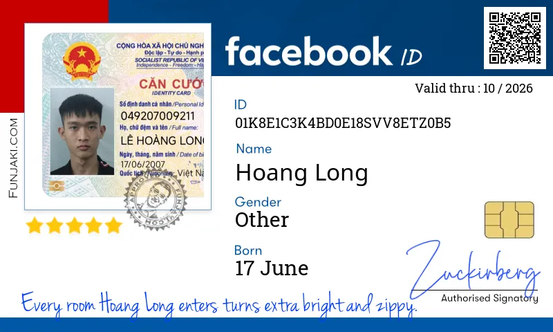 Facebook ID Card