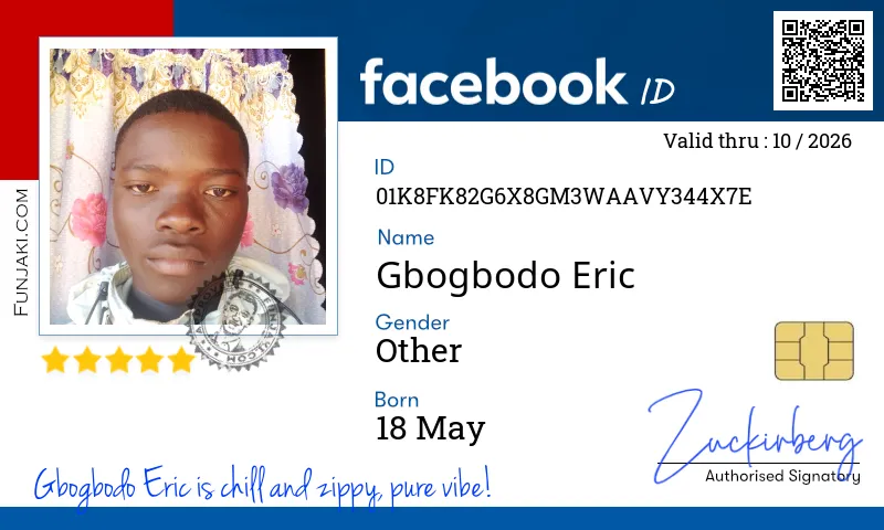 Facebook ID Card