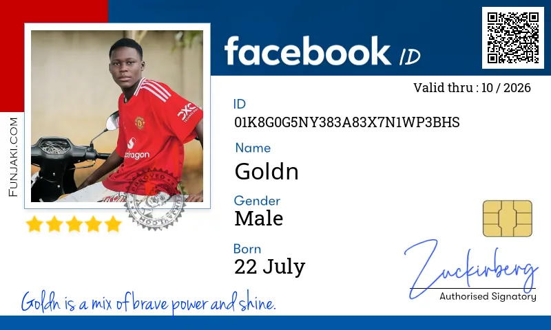 Facebook ID Card