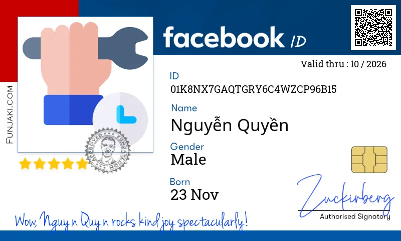 Facebook ID Card