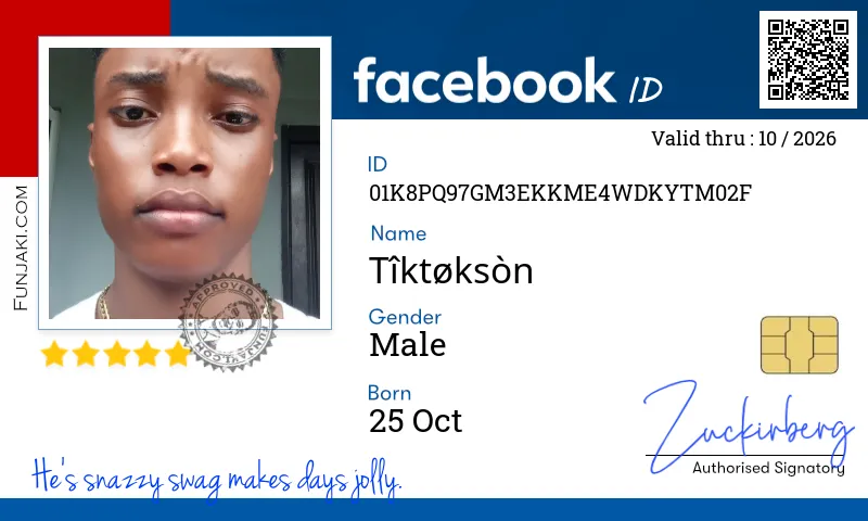 Facebook ID Card