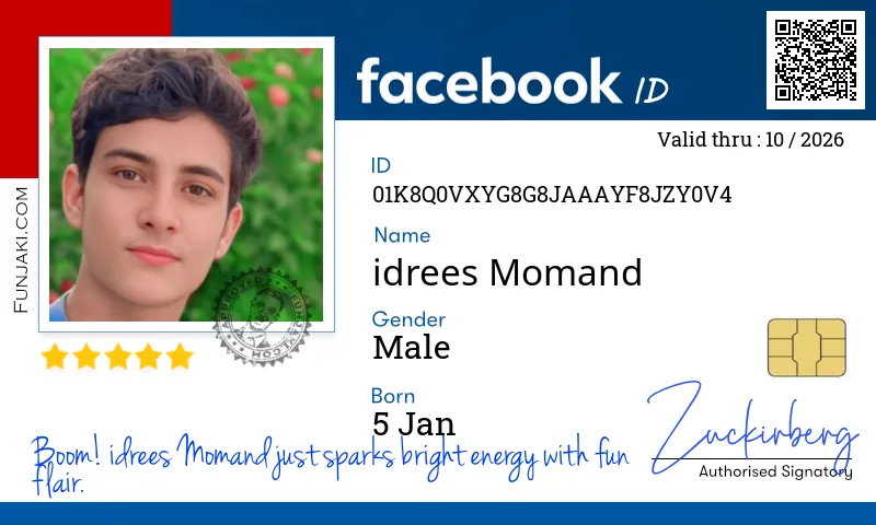 Facebook ID Card