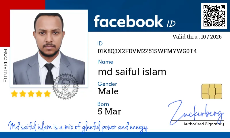 Facebook ID Card