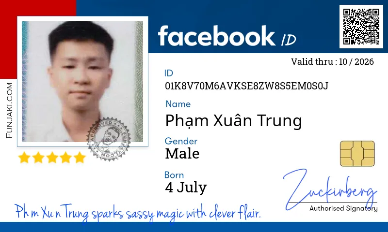 Facebook ID Card