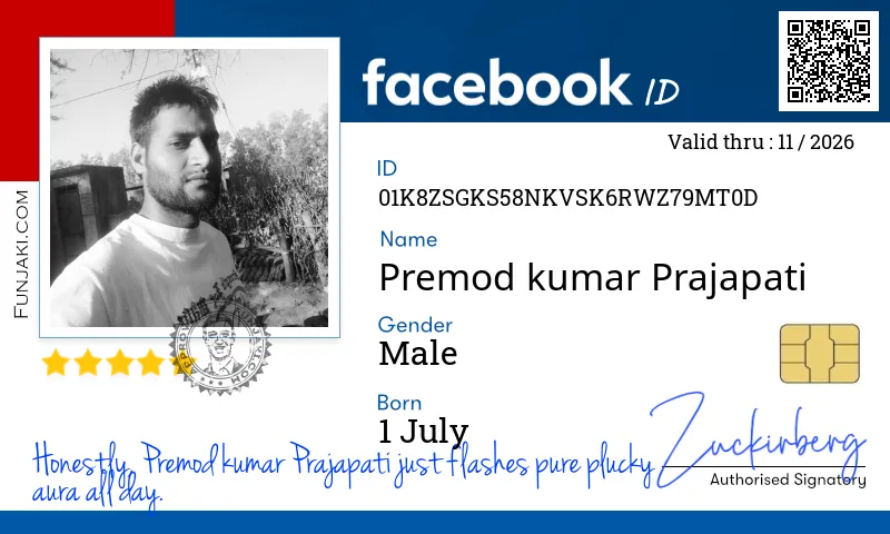 Facebook ID Card