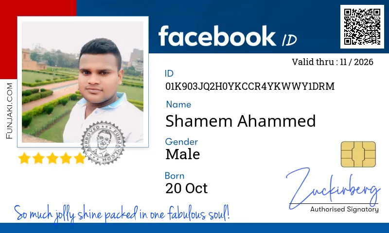Facebook ID Card