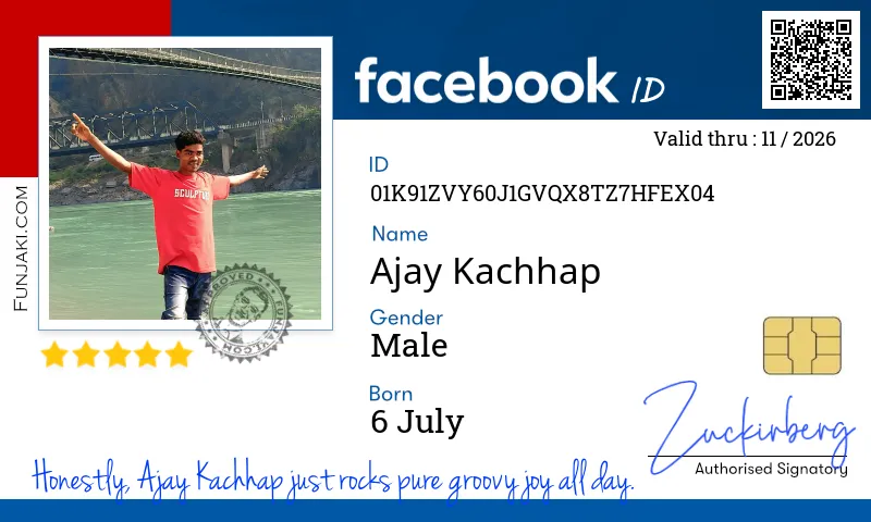 Facebook ID Card