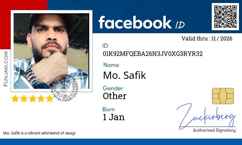 Facebook ID Card