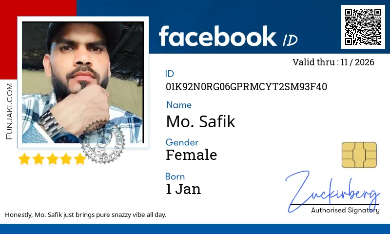 Facebook ID Card