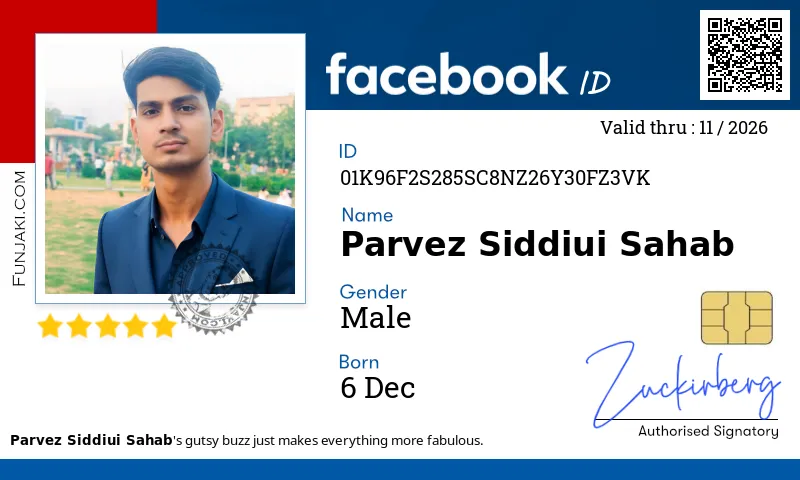 Facebook ID Card