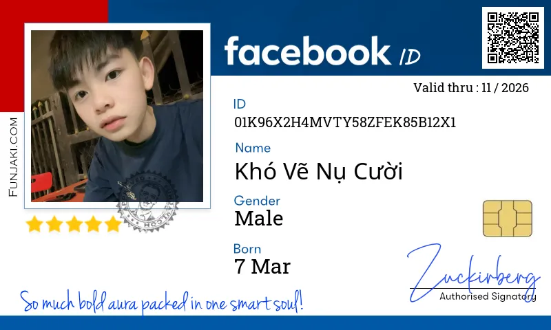 Facebook ID Card