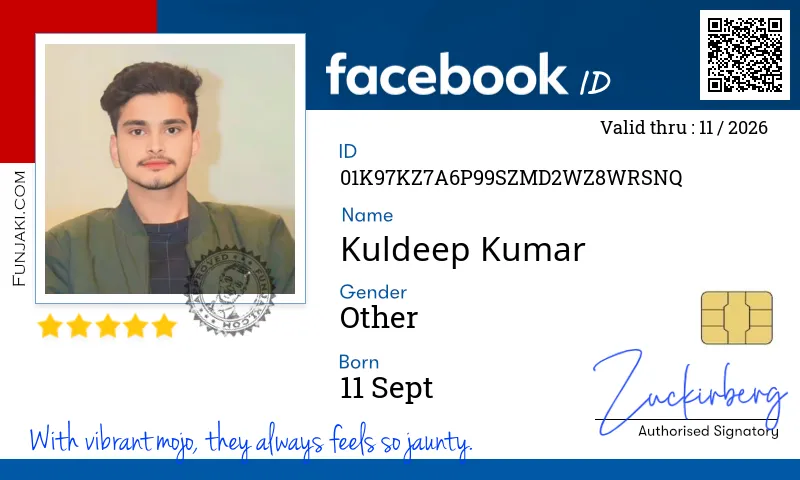 Facebook ID Card
