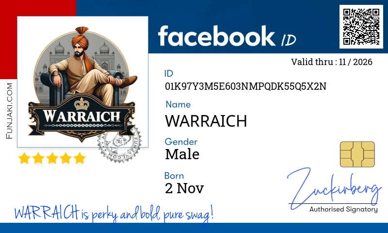 Facebook ID Card