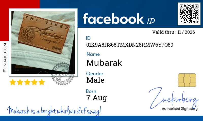 Facebook ID Card