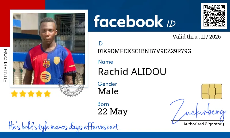 Facebook ID Card