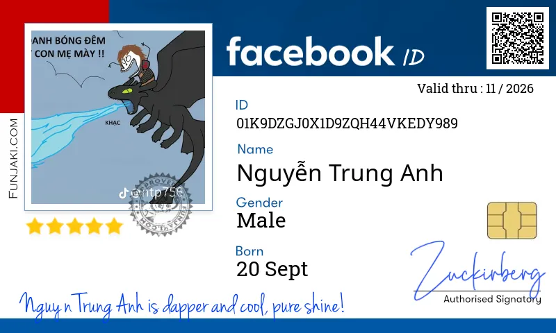 Facebook ID Card