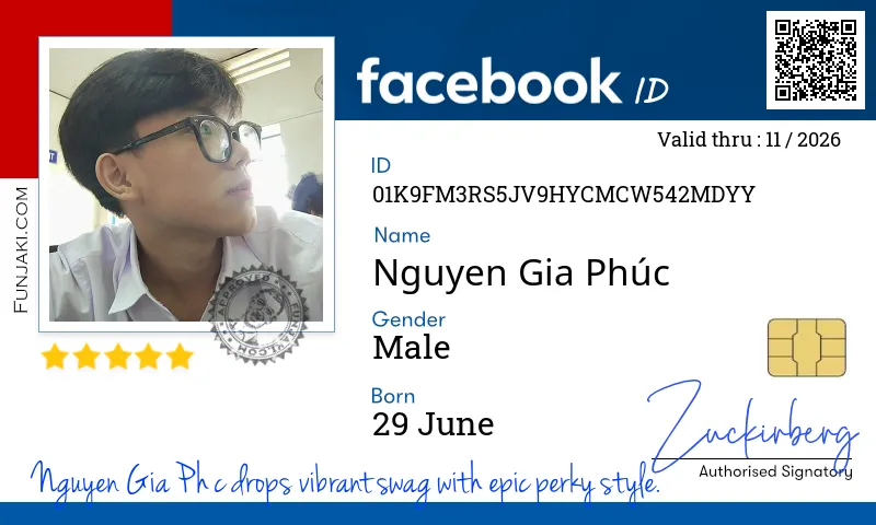 Facebook ID Card