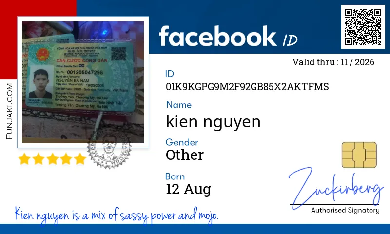 Facebook ID Card