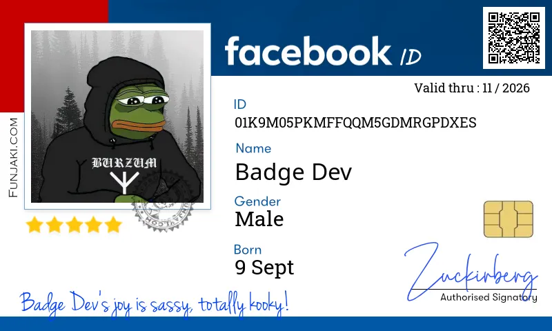 Facebook ID Card