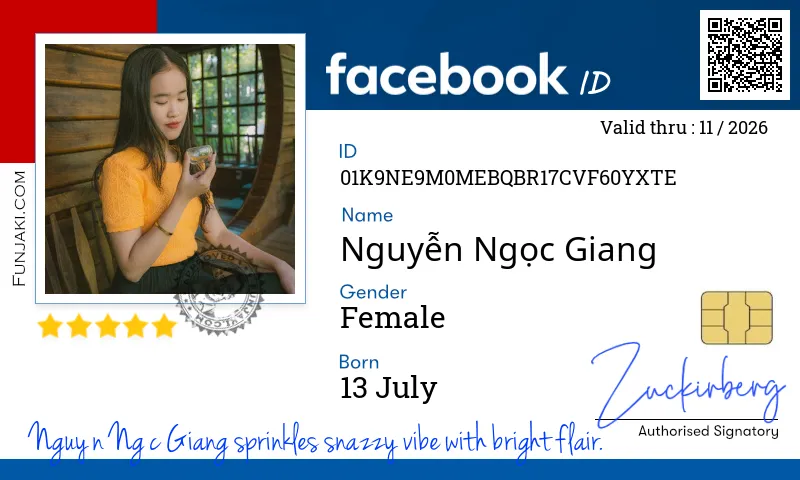 Facebook ID Card