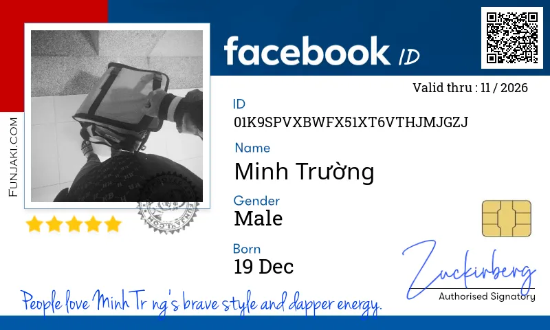 Facebook ID Card
