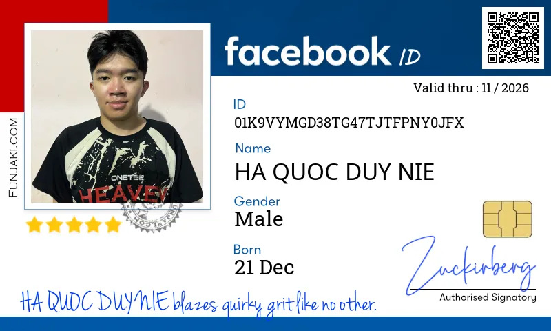 Facebook ID Card