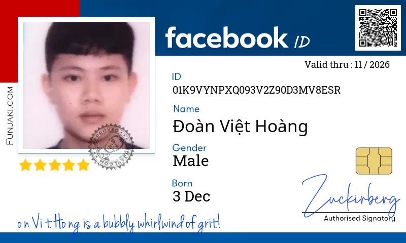 Facebook ID Card