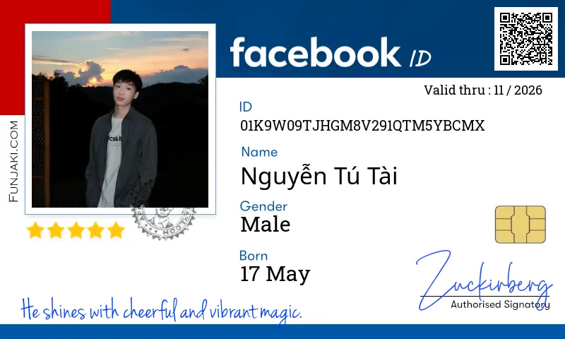 Facebook ID Card