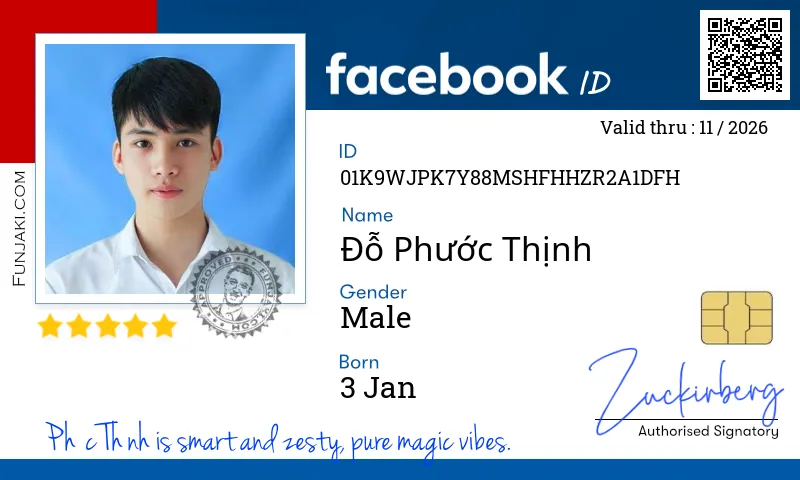 Facebook ID Card