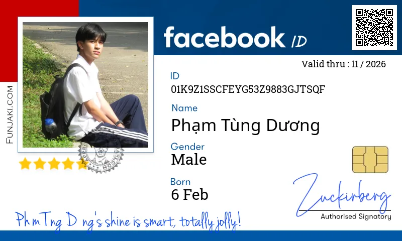Facebook ID Card