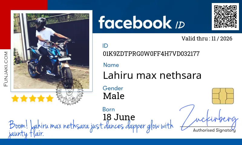 Facebook ID Card